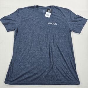 NWT Glock Perfection Pistol Flag Short Sleeve Shirt in Navy Men's Size‎ XL